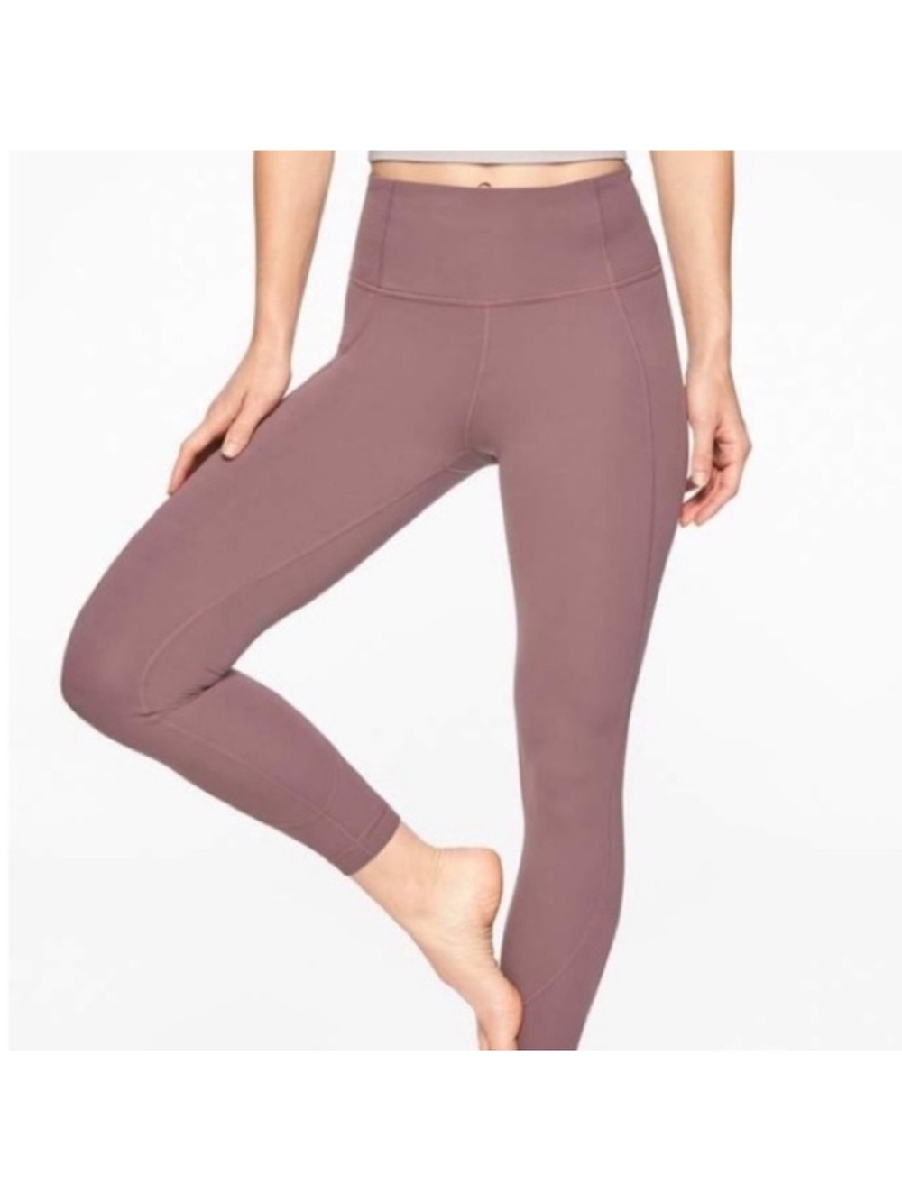 Athleta Salutation Stash Pocket 7/8 Tight XL Mauve